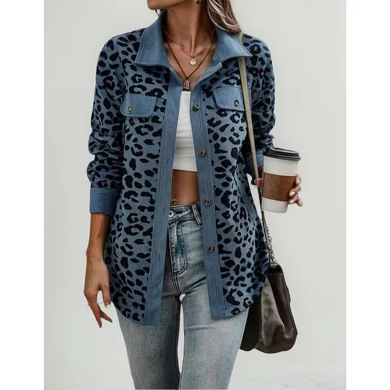 Sobre Camisa Pana Animal Print Varios Colores