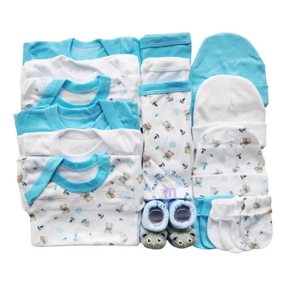 Ajuar Set De Nacimiento Bebé Niño 0-3 Meses ( 15 Piezas).