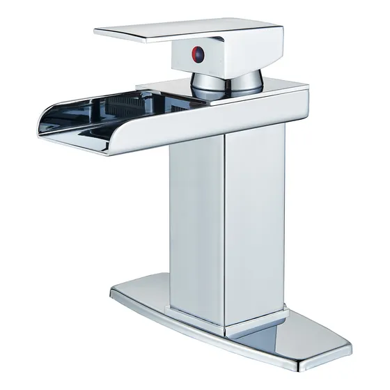 Grifo De Baño Con Placa De Cubierta Grifo De Lavabo De Acero