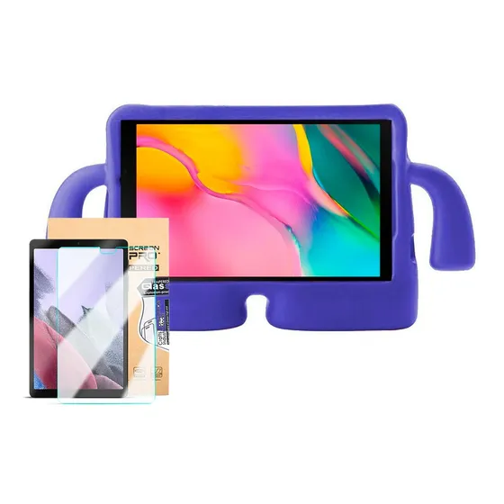 Capa Boneco Tablet Tab A7 Lite 8.7 2021 T220 T225 + Película Cor Roxa