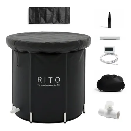 Banheira De Gelo Profissional Rito 400 Litros Inflável Crioterapia Recuperação Muscular