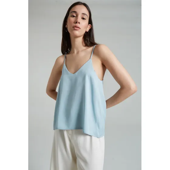 Top Lyocell Holgado Escote En V Mujer Desiderata