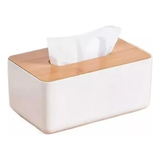 Organizador De Servilletas Bambu Porta Pañuelos Hogar Moda Color Colores