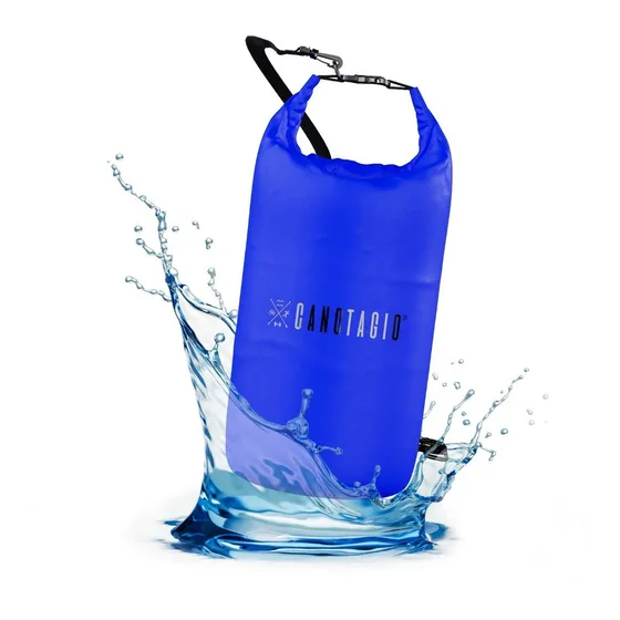Bolsa Seca Impermeable P/ Pesca Campismo Playa Buceo 10 Lts Color Azul Marino
