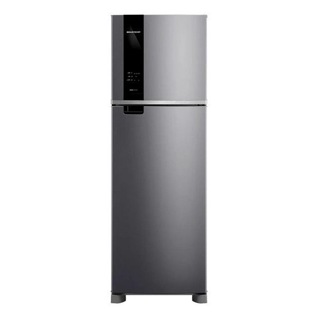 Geladeira Brastemp Frost Free Duplex 415 Litros Inox - Brm52 Prateado 127v Geladeira Brastemp Frost Free Duplex 415 Litros Inox - Brm52 Prateado 127v