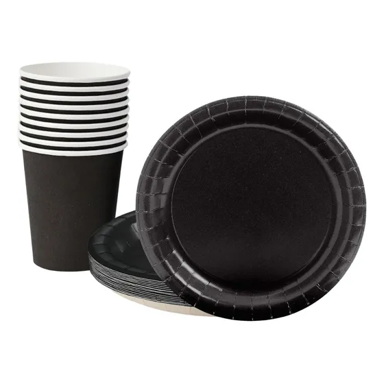 10 Platos Y 10 Vasos Desechebles Pack Decoracion Cumpleaños