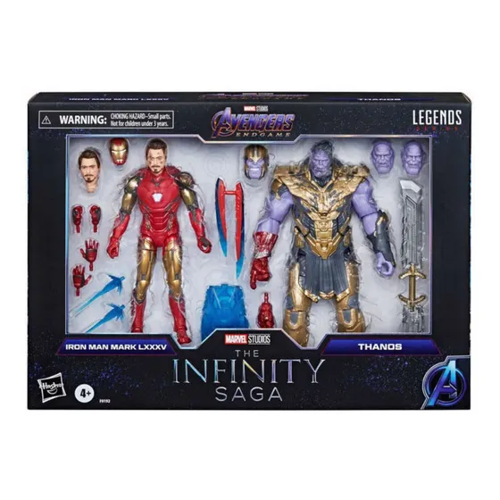 Avengers Marvel Legends Iron Man Mark 85 & Thanos Two-pack