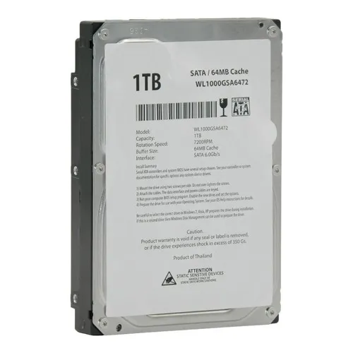 Disco Duro 1tb Sata 3.5 Para Pc 7200rpm Cero 0 Horas Nuevo
