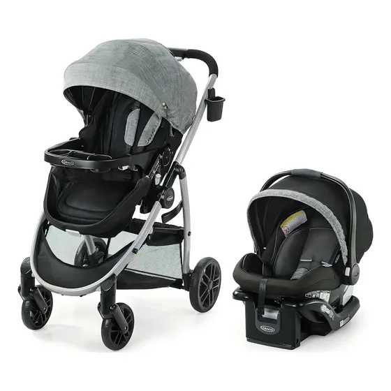 Graco - Modes Pramette - Sistema De Viaje Para Bebes, Incluye Cochecito 3en1 Y Asiento Infantil Para Automóvil, Práctico Y Duradero