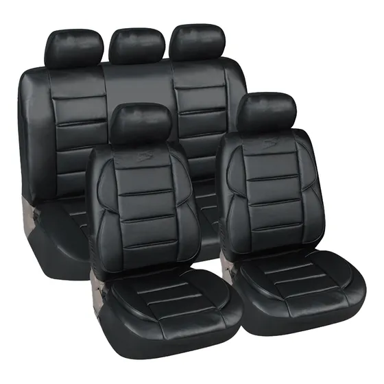 Funda Cubre Asiento Auto Cuerina Super Acolchada Riñonera 6