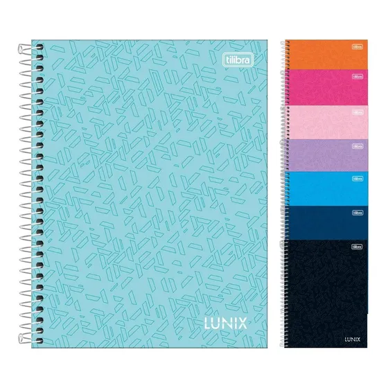 Caderno 1 Materia Lunix Universitario 80 Fls Espiral Tilibra