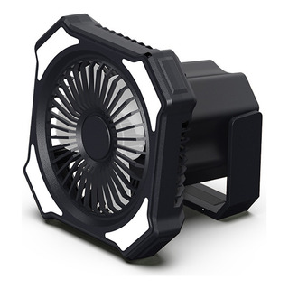 Ventilador De Acampamento Multifuncional Com Luz Led E Bater Ventilador De Acampamento Multifuncional Com Luz Led E Bater