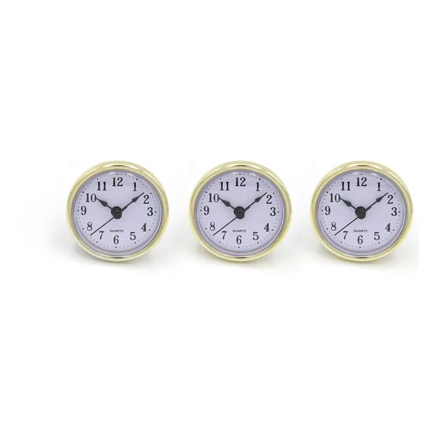 3 Insercion Reloj Blanco Artesanal 2.5  Borde Plastico No