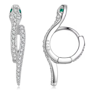Aretes Huggies Víboras Serpientes 100% Plata S925 Aretes Huggies Víboras Serpientes 100% Plata S925