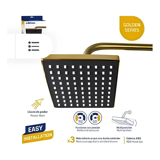 Set De Regadera Tipo Lluvia Griven 8  - Ahorro De Agua