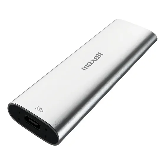 Disco Duro Solido Ssd Maxell Externo 512gb 3.1 Usb Tipo C Gris