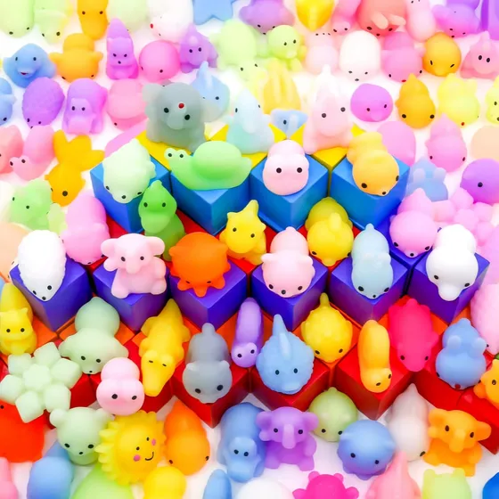 Juguete Squishy Mochi Para Niños, 100 Metros, Relieve De Est