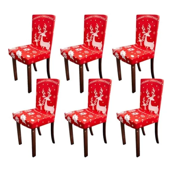 Forros Para Sillas De Comedor De Navidad, Fundas