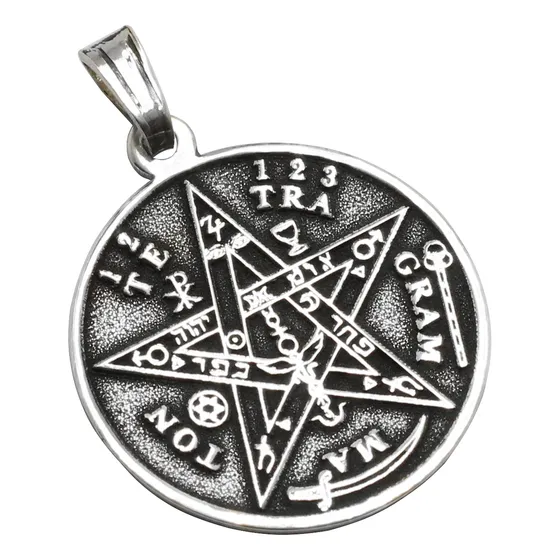 Medalla Dije Proteccion Plata 925 Tetragammaton Tetragamaton
