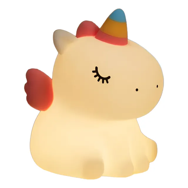 Lampara Unicornio Capibara Silicona Led Touch Usb Recargable