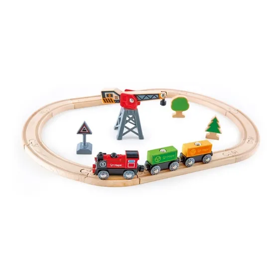 Pista Trenes Descarga Tren Juguete Juego Didactico Hape