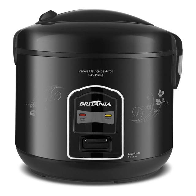 Panela De Arroz Britânia Pa5 Prime Preta 220v Panela De Arroz Britânia Pa5 Prime Preta 220v