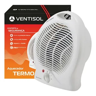 Ventisol A1 Aquecedor Domestico 1500w 127v 220v Cor Branco Ventisol A1 Aquecedor Domestico 1500w 127v 220v Cor Branco