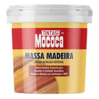 Massa Para Madeira Em Cores Mococa 1,3kg Massa Para Madeira Em Cores Mococa 1,3kg
