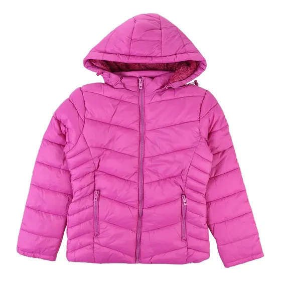 Jaqueta Juvenil Blue Bay Puffer Forrada Com Pelo