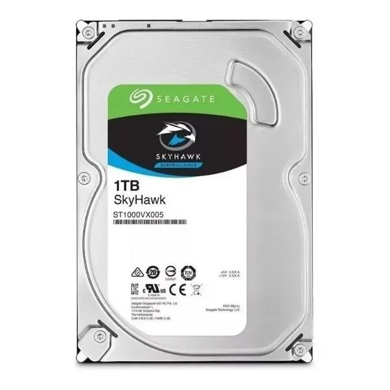 HD Seagate Skyhawk 1TB 64MB Especial para Segurança e DVR!