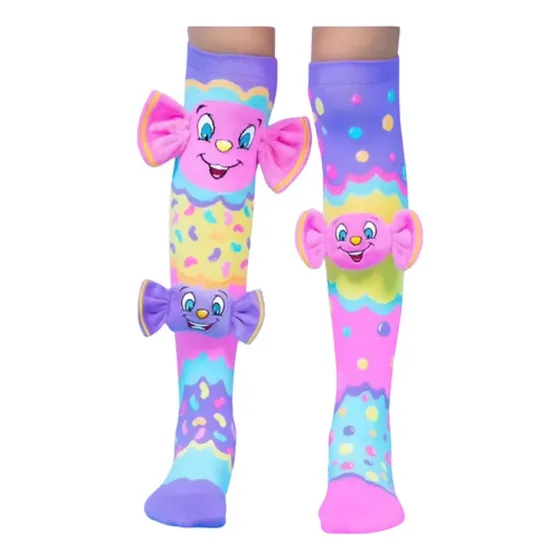 Medias 3d Animadas Infantiles Con Orejitas Coloridas Largas Caramelo Único  Corto 35 Cm