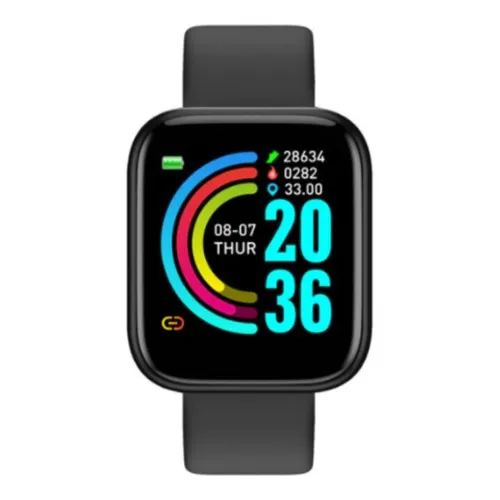 Relógio Inteligente Smartwatch D20 Cor Da Pulseira Preto