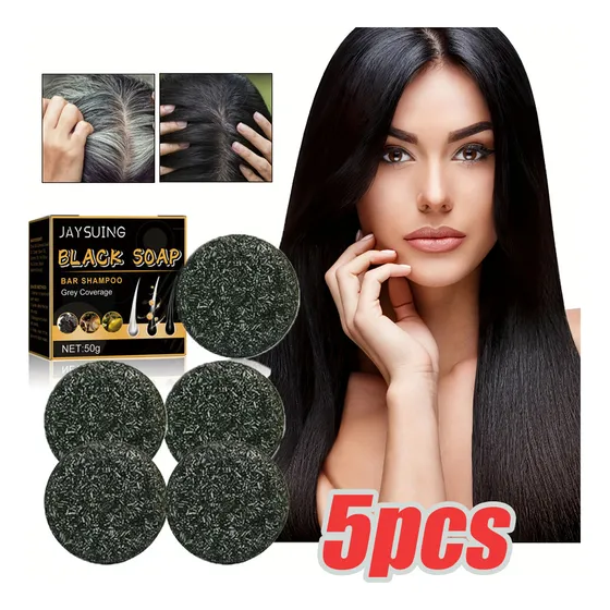 Shampoo Escurecedor Para Homens/mulheres Em Preto Anti-queda