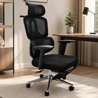 Prana Coisas Cadeira de Escritório Presidente PRANA Luxo Ergonômica, com Apoio Lo