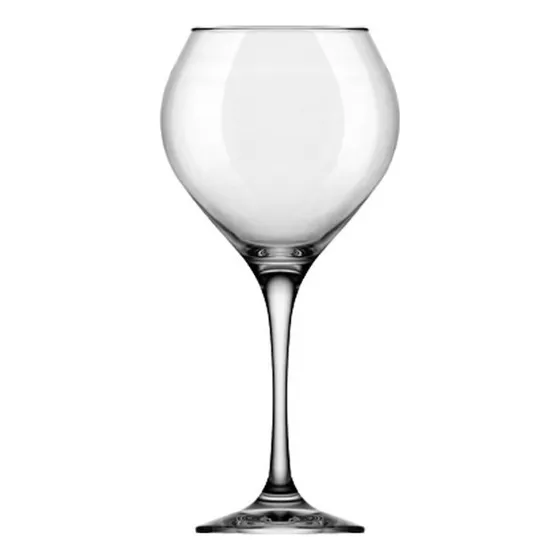 Set X6 Copas Prestige Vidrio Nadir Copón 600 Ml Grande Copa Color Transparente