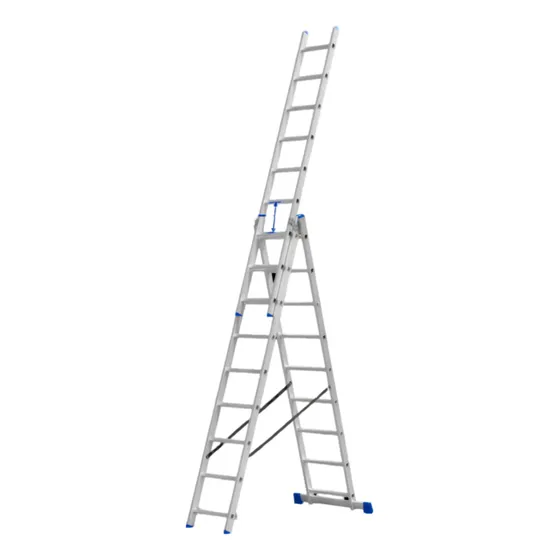Escalera Extensible 3 Secciones X9 Esc Alum Wadfow - Ynter