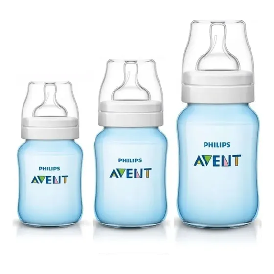 Set X 3 Teteros Anticólico 4,9 Y 11 Onz Avent Azul Scy119/20