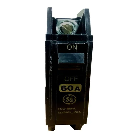 Interruptor Atornillable 60 Amp 1 Polos G E.. Cnr-7138