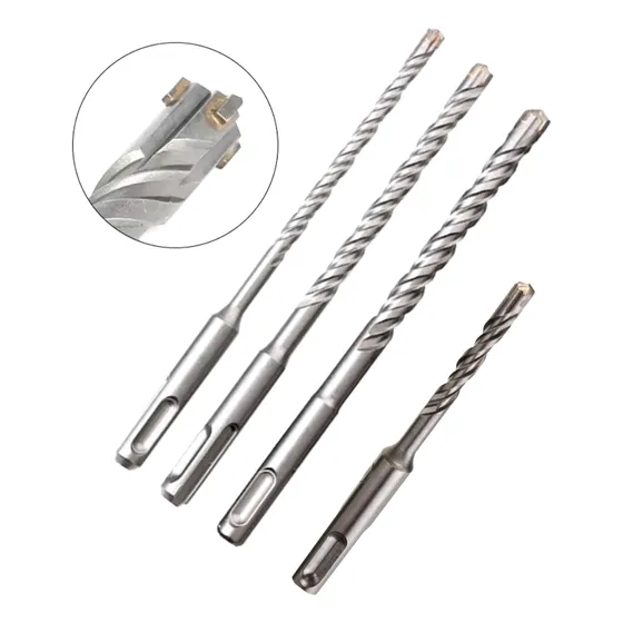 Juego Brocas Sds Plus Tungsteno Cruzadas Rotomartillo 4 Pcs
