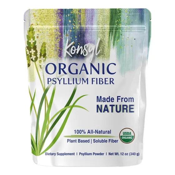 Suplemento De Fibra Konsyl Organic Psyllium Husk 340g