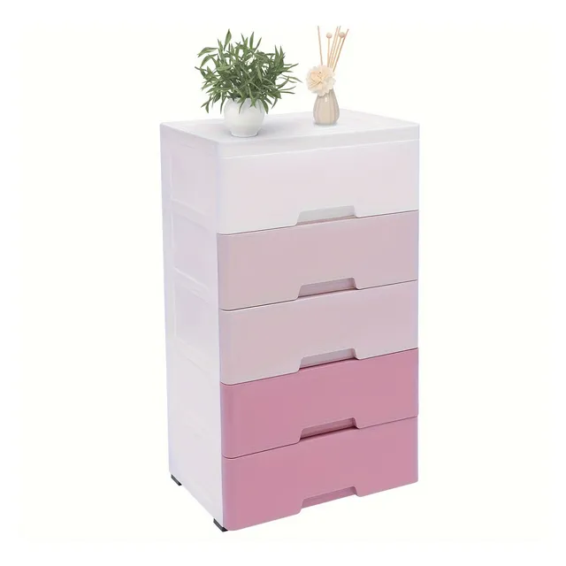 Caja Plástico Closet Para Ropa Organizador Cajonera 5cajones