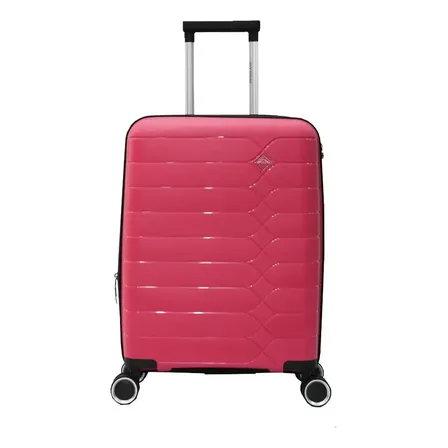 Swissland Mala De Viagem 32kg Abby G Vermelho Rosa Listras