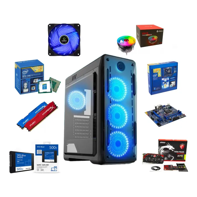 Cpu Gamemax Intel I5 4440/ Ram 16gb /ssd 500/video Gtx 750ti