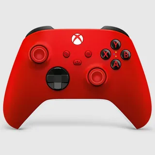 Controle Sem Fio Xbox Series X S Microsoft Pulse Red para PC, One e