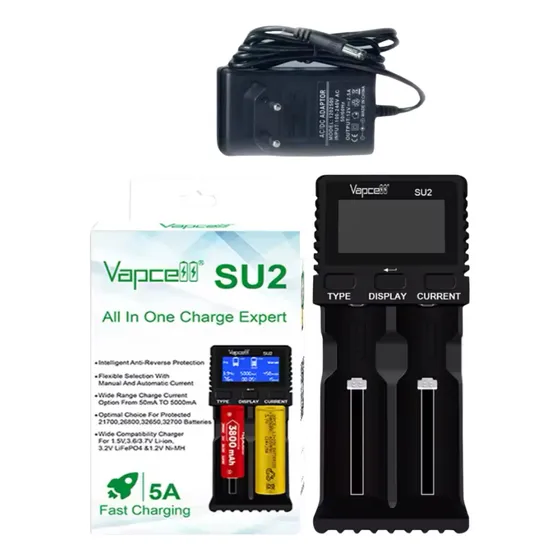 Carregador De Baterias Vapcell Su2 - 26800