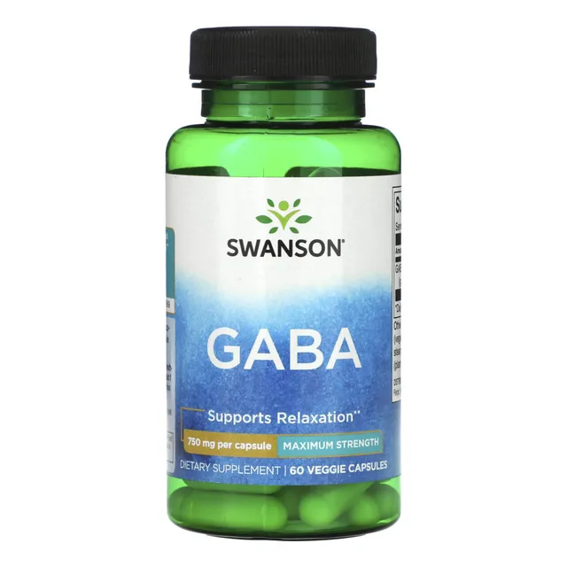 Gaba 750 Mg Ácido Gamma Aminobutírico Estrés Sist Nervioso