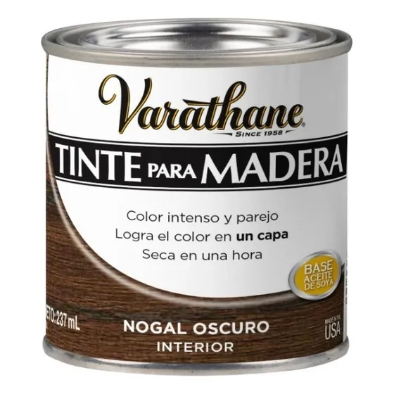 Tinte Para Madera Colores Clásicos 0,237 L Varathane Color Nogal Oscuro