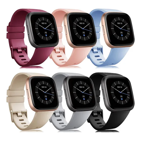 6 Correas Para Fitbit Versa/ Versa 2/versa Lite/se