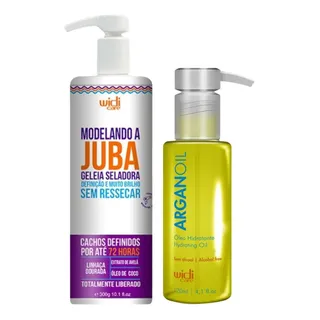 Kit Widi Care Geleia Juba 300ml + Ăleo De Argan 120ml Kit Widi Care Geleia Juba 300ml + Ăleo De Argan 120ml