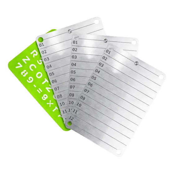 3x Carteira Cripto 24w - Cold Wallet Inox 304 - 24 Palavras